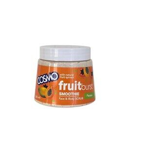 Cosmo Fruit Burst Smoothie Papaya Face & Body Scrub  16.9 Fl.oz